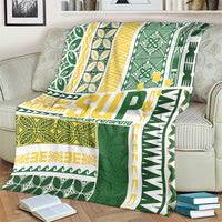 Samoa Uniting Party Blanket SUP Est 2025 Siapo Pattern - Polynesian Pride