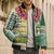 Samoa Uniting Party Bomber Puffer Jacket SUP Est 2025 Siapo Pattern - Polynesian Pride