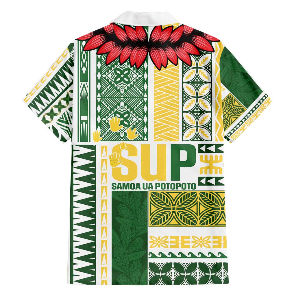Samoa Uniting Party Family Matching Tank Maxi Dress and Hawaiian Shirt SUP Est 2025 Siapo Pattern - Polynesian Pride