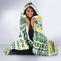 Samoa Uniting Party Hooded Blanket SUP Est 2025 Siapo Pattern LT14 - Polynesian Pride