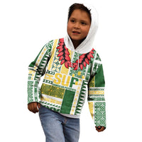 Samoa Uniting Party Kid Hoodie SUP Est 2025 Siapo Pattern - Polynesian Pride