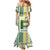 Samoa Uniting Party Mermaid Dress SUP Est 2025 Siapo Pattern - Polynesian Pride