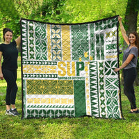 Samoa Uniting Party Quilt SUP Est 2025 Siapo Pattern LT14 - Polynesian Pride