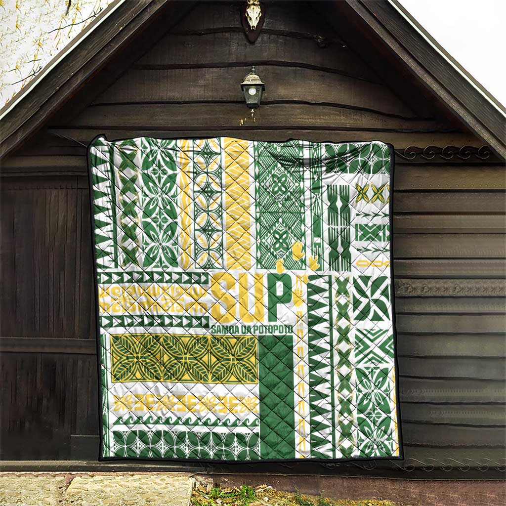 Samoa Uniting Party Quilt SUP Est 2025 Siapo Pattern LT14 - Polynesian Pride