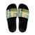 Samoa Uniting Party Slide Sandals SUP Est 2025 Siapo Pattern - Polynesian Pride