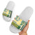 Samoa Uniting Party Slide Sandals SUP Est 2025 Siapo Pattern - Polynesian Pride