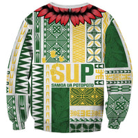 Samoa Uniting Party Sweatshirt SUP Est 2025 Siapo Pattern - Polynesian Pride