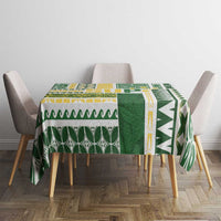 Samoa Uniting Party Tablecloth SUP Est 2025 Siapo Pattern - Polynesian Pride