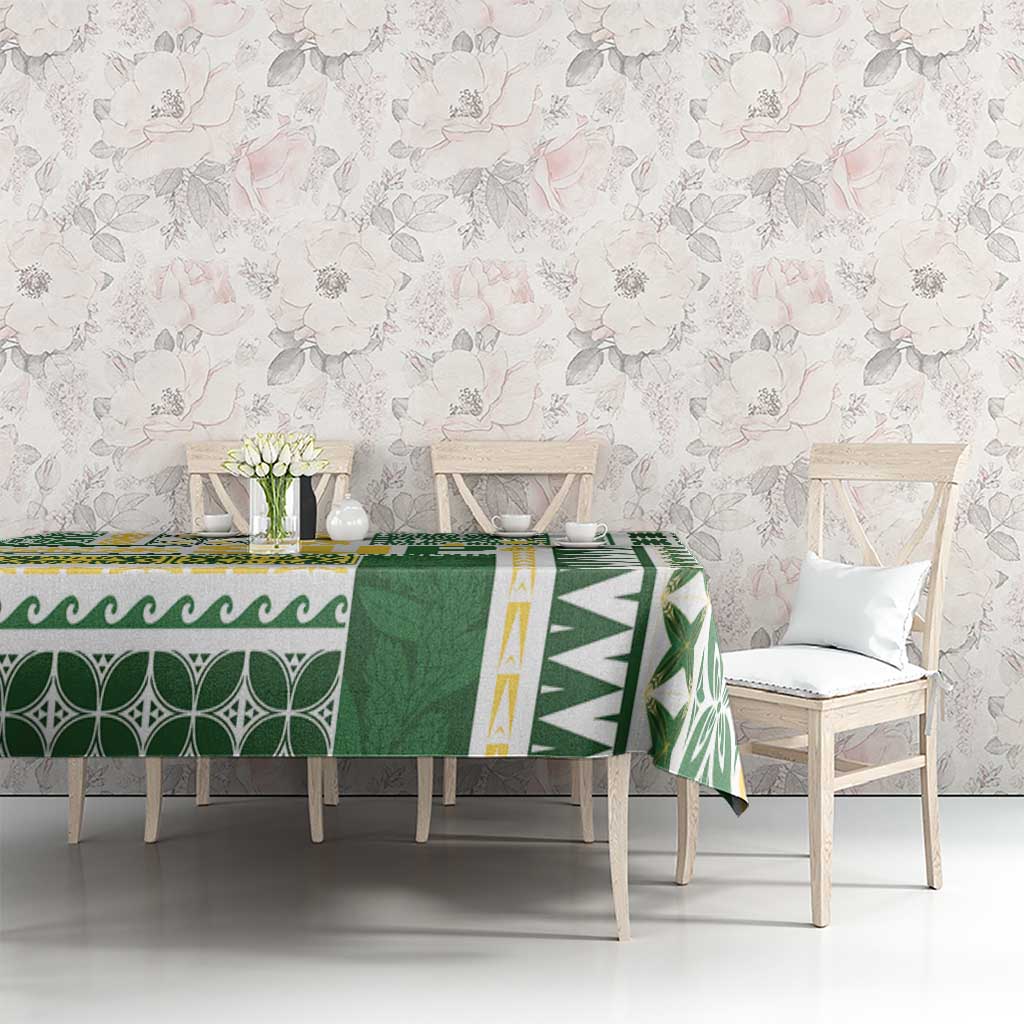 Samoa Uniting Party Tablecloth SUP Est 2025 Siapo Pattern - Polynesian Pride