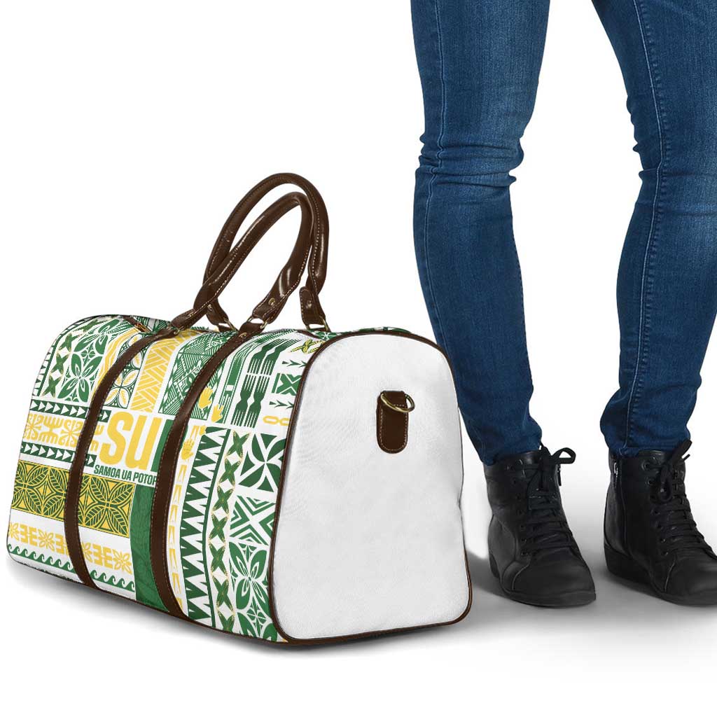 Samoa Uniting Party Travel Bag SUP Est 2025 Siapo Pattern - Polynesian Pride