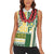 Samoa Uniting Party Women Sleeveless Polo Shirt SUP Est 2025 Siapo Pattern - Polynesian Pride