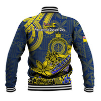 Niue Peniamina Gospel Day Baseball Jacket Unique Niean Hiapo LT14 - Polynesian Pride