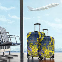 Niue Peniamina Gospel Day Luggage Cover Unique Niean Hiapo LT14 - Polynesian Pride