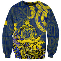Niue Peniamina Gospel Day Sweatshirt Unique Niean Hiapo LT14 Unisex Blue - Polynesian Pride