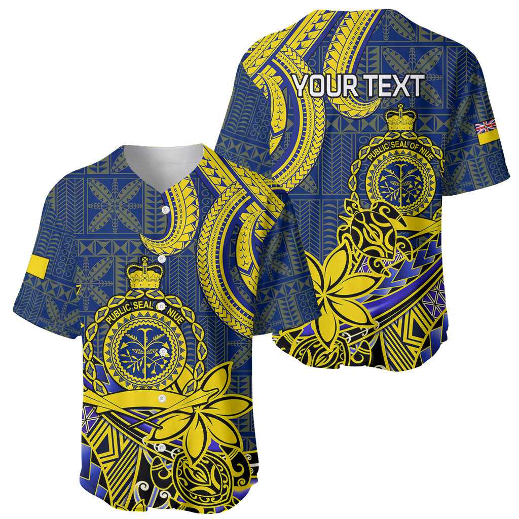 Personalised Niue Peniamina Gospel Day Baseball Jersey Unique Niean Hiapo LT14 - Polynesian Pride