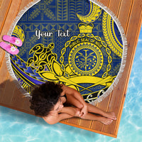 Personalised Niue Peniamina Gospel Day Beach Blanket Unique Niean Hiapo LT14 - Wonder Print Shop