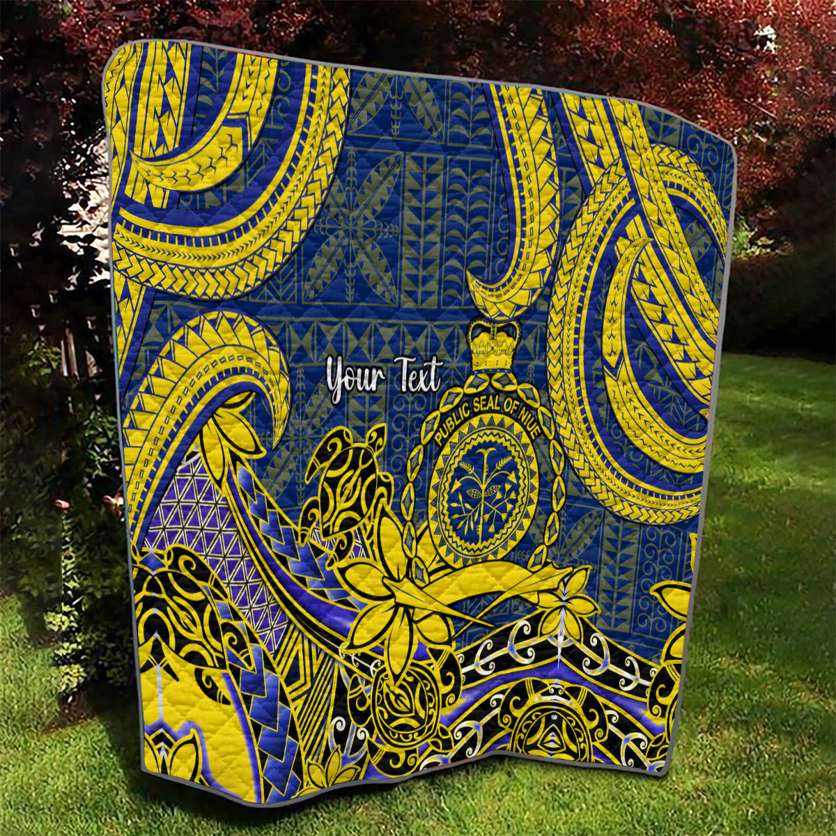 Personalised Niue Peniamina Gospel Day Quilt Unique Niean Hiapo LT14 - Polynesian Pride