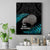 New Zealand Silver Fern Rugby Canvas Wall Art Pacific 2023 Kia Haka Kiwis With Maori Ta Moko LT14 Black - Polynesian Pride