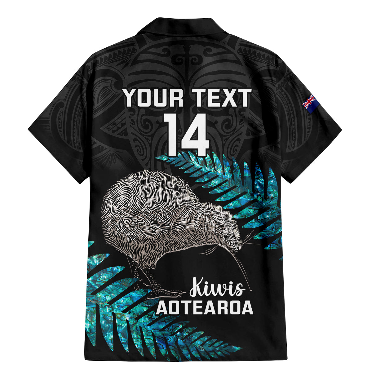 Custom New Zealand Silver Fern Rugby Family Matching Mermaid Dress and Hawaiian Shirt Pacific 2023 Kia Haka Kiwis With Maori Ta Moko LT14 - Polynesian Pride