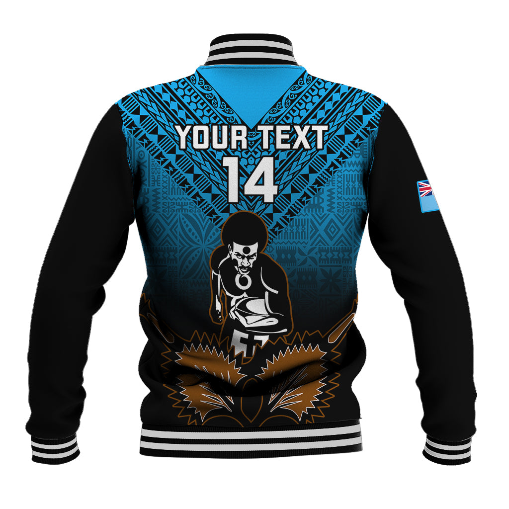 Custom Fiji Tapa Rugby Baseball Jacket Pacific 2023 Go Fijian Bati LT14 - Polynesian Pride