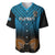Custom Fiji Tapa Rugby Baseball Jersey Pacific 2023 Go Fijian Bati LT14 Blue - Polynesian Pride