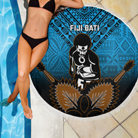 Fiji Tapa Rugby Beach Blanket Pacific 2023 Go Fijian Bati LT14 - Wonder Print Shop