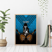 Fiji Tapa Rugby Canvas Wall Art Pacific 2023 Go Fijian Bati LT14 - Polynesian Pride