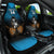 Custom Fiji Tapa Rugby Car Seat Cover Pacific 2023 Go Fijian Bati LT14 One Size Blue - Polynesian Pride