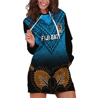 Custom Fiji Tapa Rugby Hoodie Dress Pacific 2023 Go Fijian Bati LT14 Blue - Polynesian Pride