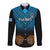 Custom Fiji Tapa Rugby Long Sleeve Button Shirt Pacific 2023 Go Fijian Bati LT14 Unisex Blue - Polynesian Pride