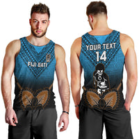 Custom Fiji Tapa Rugby Men Tank Top Pacific 2023 Go Fijian Bati LT14 - Polynesian Pride