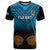 Custom Fiji Tapa Rugby T Shirt Pacific 2023 Go Fijian Bati LT14 Blue - Polynesian Pride