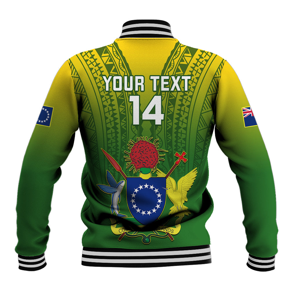Custom Cook Islands Rugby Baseball Jacket Pacific 2023 Go The Kukis LT14 - Polynesian Pride