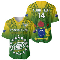 Custom Cook Islands Rugby Baseball Jersey Pacific 2023 Go The Kukis LT14 - Polynesian Pride