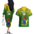 Custom Cook Islands Rugby Couples Matching Off The Shoulder Long Sleeve Dress and Hawaiian Shirt Pacific 2023 Go The Kukis LT14 - Polynesian Pride