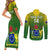 Custom Cook Islands Rugby Couples Matching Short Sleeve Bodycon Dress and Long Sleeve Button Shirts Pacific 2023 Go The Kukis LT14 - Polynesian Pride