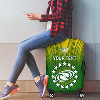 Custom Cook Islands Rugby Luggage Cover Pacific 2023 Go The Kukis LT14 - Polynesian Pride