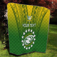 Custom Cook Islands Rugby Quilt Pacific 2023 Go The Kukis LT14 - Polynesian Pride
