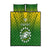 Custom Cook Islands Rugby Quilt Bed Set Pacific 2023 Go The Kukis LT14 Green - Polynesian Pride