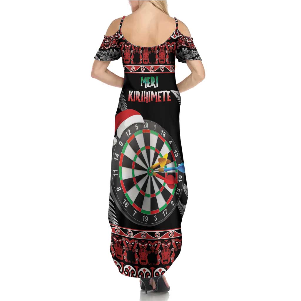 All I Want For Christmas Is Darts New Zealand Family Matching Summer Maxi Dress and Hawaiian Shirt