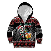 All I Want For Christmas Is Darts New Zealand Kid Hoodie
