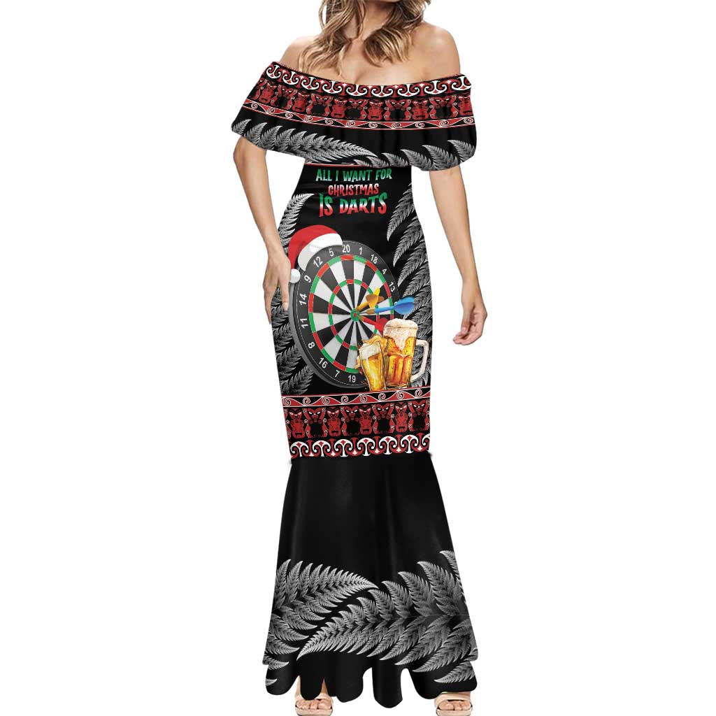 All I Want For Christmas Is Darts New Zealand Mermaid Dress