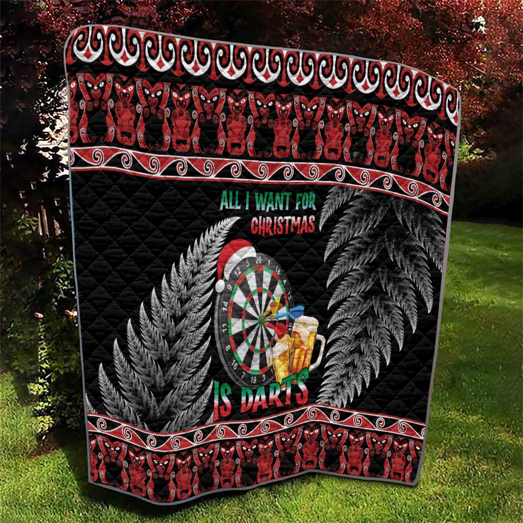 All I Want For Christmas Is Darts New Zealand Quilt