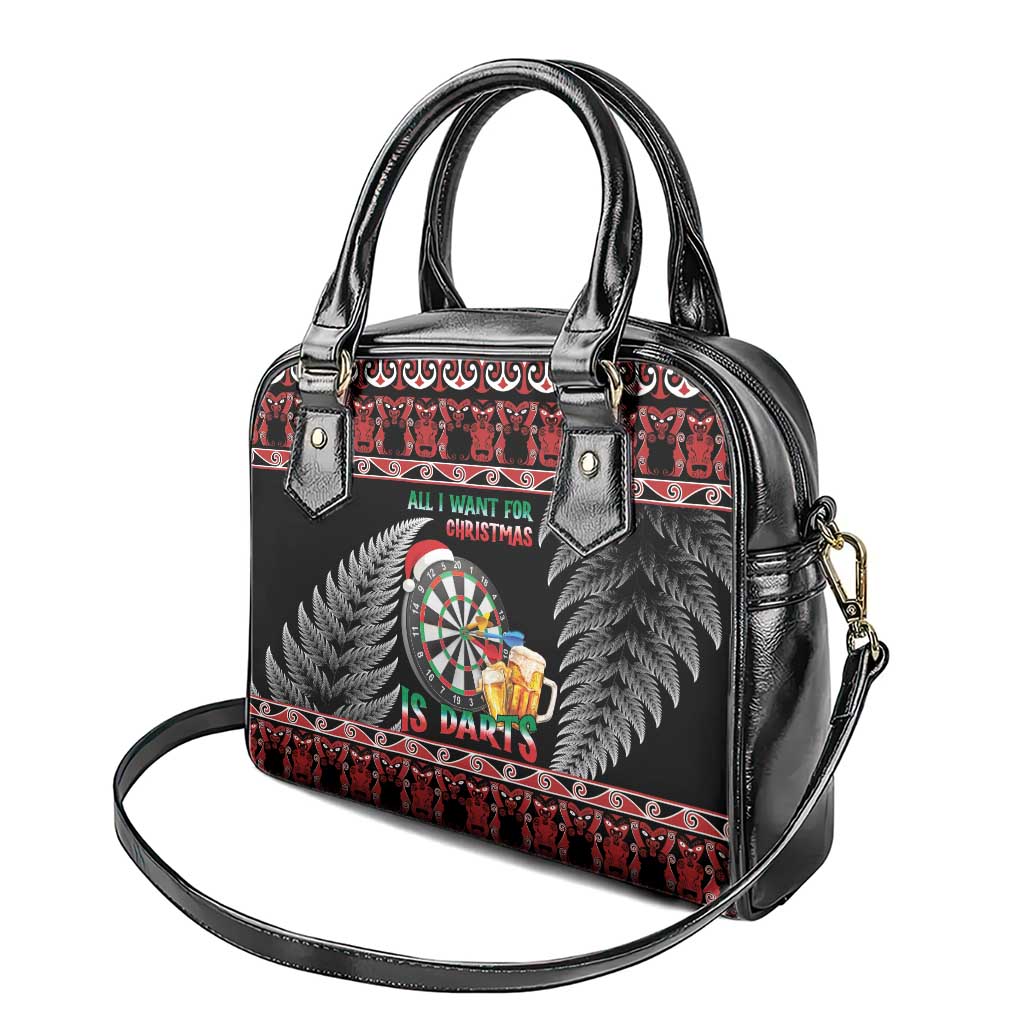 All I Want For Christmas Is Darts New Zealand Shoulder Handbag LT14 - Polynesian Pride