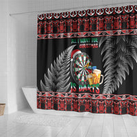 All I Want For Christmas Is Darts New Zealand Shower Curtain LT14 - Polynesian Pride