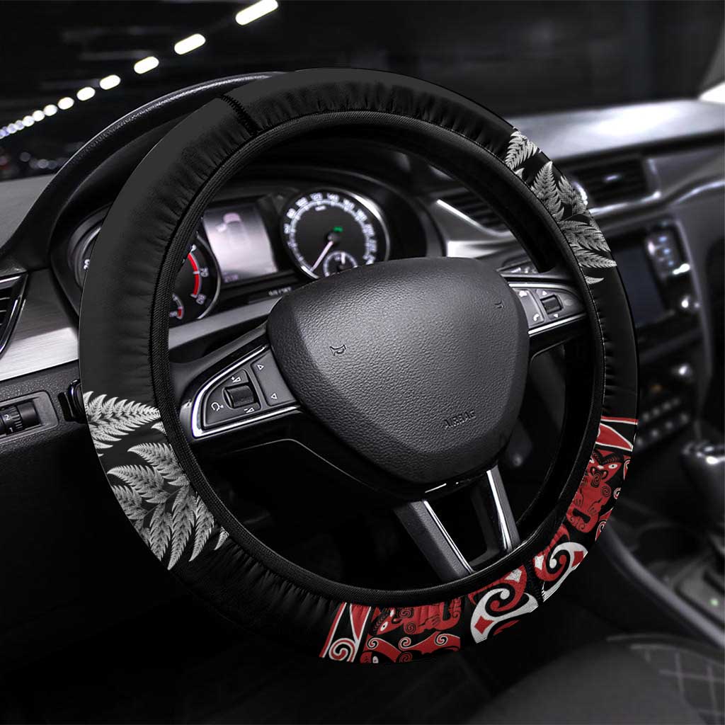 All I Want For Christmas Is Darts New Zealand Steering Wheel Cover LT14 Universal Fit Black - Polynesian Pride