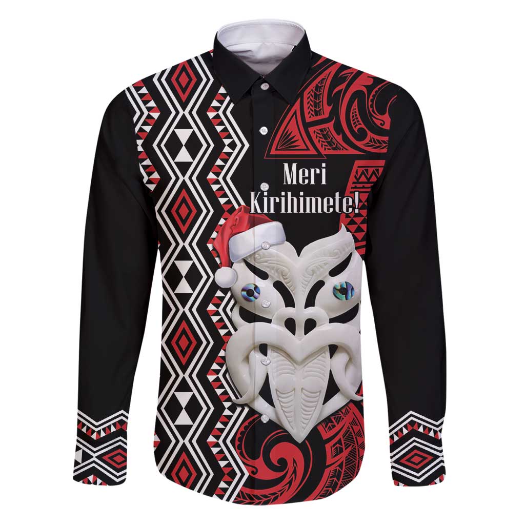 Personalised New Zealand Christmas Family Matching Puletasi and Hawaiian Shirt Meri Kirihimete Maori Wheku - Taniko Art