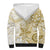 Polynesia Dolphins Sherpa Hoodie Valentine Day Floral Polynesian - Vintage Brown LT14 - Polynesian Pride