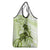 Polynesia Dolphins Grocery Bag Valentine Day Floral Polynesian - Vintage Lime Green