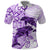 Polynesia Dolphins Polo Shirt Valentine Day Floral Polynesian - Vintage Purple LT14 Purple - Polynesian Pride